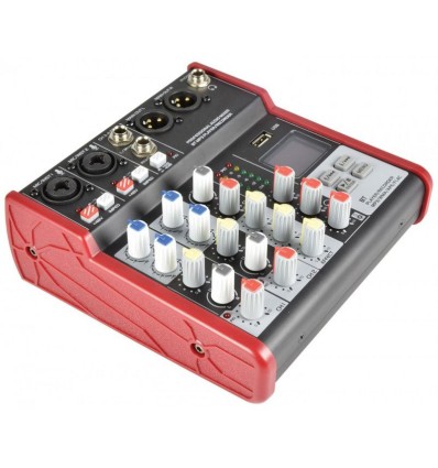 Citronic CSM-4 mesa de mezclas 4 canales bluetooth USB.