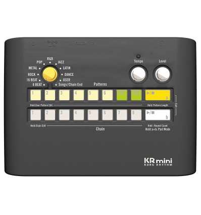 KORG KR MINI caja de ritmos en formato compacto con canciones y patron