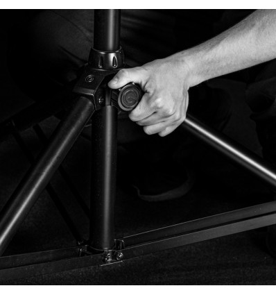 Soporte altavoz Touring de acero con bloqueo Lockpin