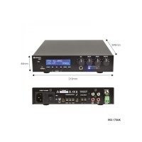 Mezclador de 100V con USB, sintonizador FM y  BT 