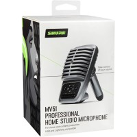 Shure MV51-DIG – Micrófono de condensador USB/iOS de alta calidad Shure MV51-DIG – Micrófono de condensador USB/iOS de alta calidad
