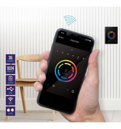 El BEAMZ STICK-CW4 DMX es un increíble controlador