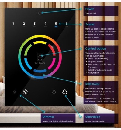 El BEAMZ STICK-CW4 DMX es un increíble controlador