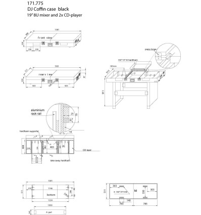 El POWER DYNAMYCS PD-FC3 es un flightcase convertible