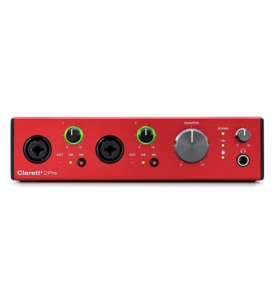 Focusrite Clarett+ 2Pre - Interfaz de audio USB de alta calidad