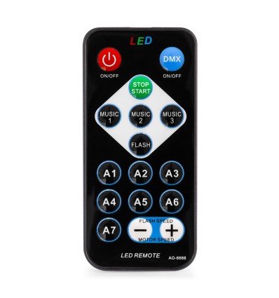 JB90R jelly bean de 6 LEDs en 9 colores y efecto strobo