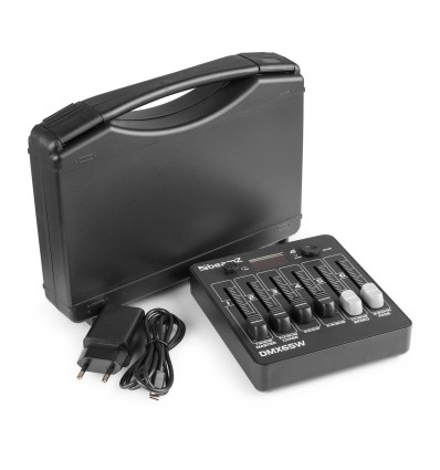 DMX65W controladora DMX inalámbrica compacta.