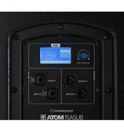 ATOM 15A subwoofer activo con DSP fácil de usar.