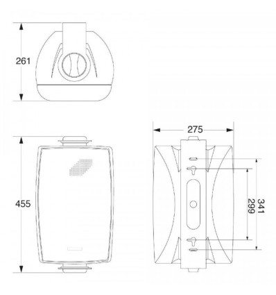 EHP880W altavoces de alta fidelidad potencia regulable.
