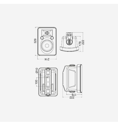 EHP660W altavoces de alta fidelidad 60W tropicalizados.