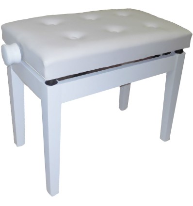 OQAN PIANO BENCH BGM WHITE-WHITE