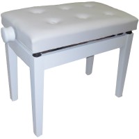OQAN PIANO BENCH BGM WHITE-WHITE Banqueta de madera para piano