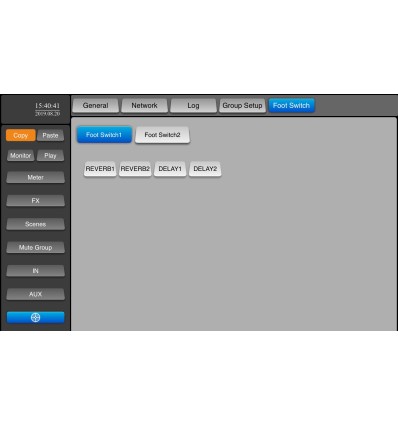 LIVEtouch20 mezcladora digital de 20 canales y pantalla
