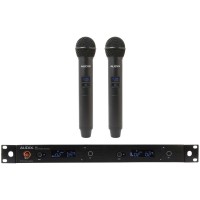Sistema inalámbrico dual Audix AP42-OM2 con micrófonos de mano OM2 Sistema inalámbrico dual Audix AP42-OM2 con micrófonos de mano OM2