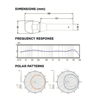Audix VX10 - Micrófono de condensador cardioide profesional