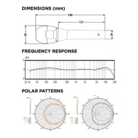 Audix VX10 - Micrófono de condensador cardioide profesional