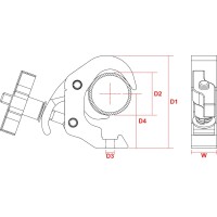 BEAMZ 151.421 BC50-250T GARRA RAPIDA SLIMLINE 250KG ALU BEAMZ 151.421 BC50-250T GARRA RAPIDA SLIMLINE 250KG ALU