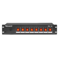 BEAMZ 154.04 PS08S PANEL DE INTERRUPTORES 8 CANALES CON CONECTORES SCHUKO