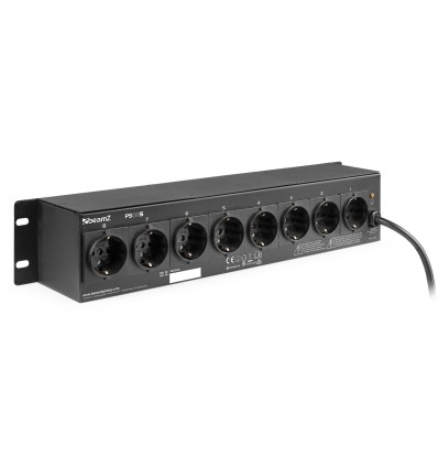 BEAMZ 154.04 PS08S PANEL DE INTERRUPTORES 8 CANALES CON CONECTORES SCHUKO