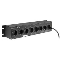BEAMZ 154.04 PS08S PANEL DE INTERRUPTORES 8 CANALES CON CONECTORES SCHUKO