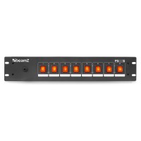 BEAMZ 154.04 PS08S PANEL DE INTERRUPTORES 8 CANALES CON CONECTORES SCHUKO