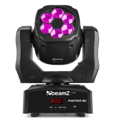 BEAMZ 150.44 PANTHER 80 CABEZA MÓVIL LED CON LENTES ROTATIVAS