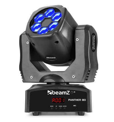 BEAMZ 150.44 PANTHER 80 CABEZA MÓVIL LED CON LENTES ROTATIVAS