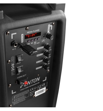 FENTON 170.02 FT208LED SISTEMA PORTÁTIL DE SONIDO 2X 8"