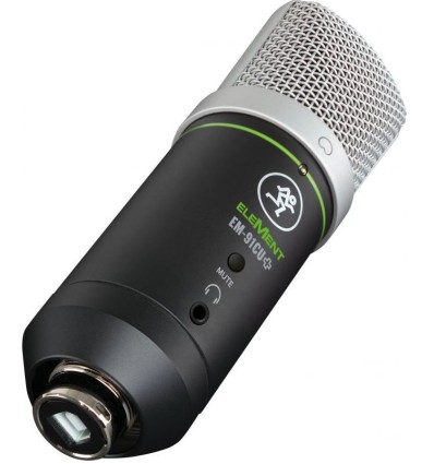 Micrófono USB Mackie EM-91CU+ con salida de auriculares