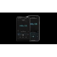 HiBy R8 reproductor insignia de la marca.