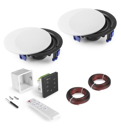 POWER DYNAMICS 952.458 POWERLINE A50BSET CONJUNTO AMPLIFICADOR PARA EMPOTRAR EN PARED CON 2 ALTAVOCES DE TECHO