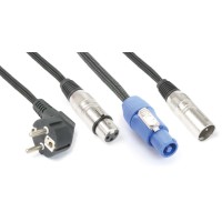 PD CONNEX 176.702 CX03-10 AUDIO COMBI CABLE SCHUKO - XLR F 10M PD CONNEX 176.702 CX03-10 AUDIO COMBI CABLE SCHUKO - XLR F 10M