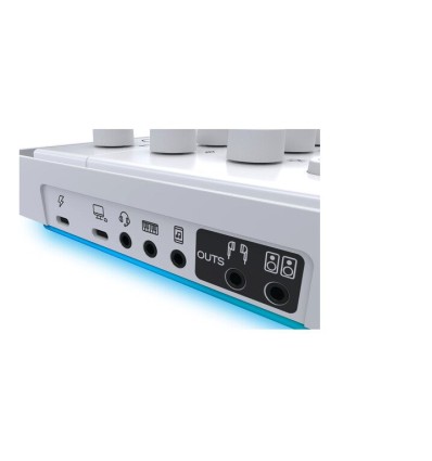 Mackie M-Caster Live White - Mesa de mezclas portátil para streaming