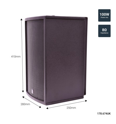 CITRONIC 178.674UK CS-810B CAJA ACÚSTICA PASIVA 8"