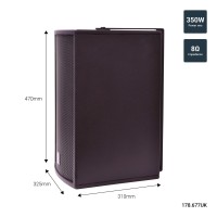 CITRONIC 178.677UK CS-1035B CAJA ACÚSTICA PASIVA 10"