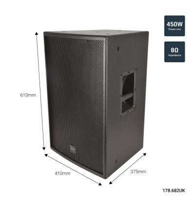 Citronic CS-1245B Caja Acústica Pasiva 12" 450W - Madera