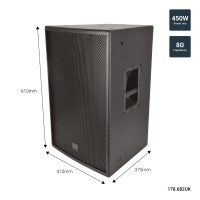 Citronic CS-1245B Caja Acústica Pasiva 12" 450W - Madera