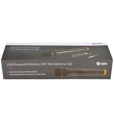 QTX 171.806UK U-MIC MICRÓFONO INALÁMBRICO UHF DE MANO ALIMENTADO POR USB FRECUENCIA: 863.2MHZ