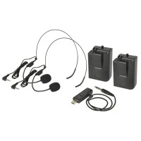 QTX 171.812UK U-MIC SISTEMA INALÁMBRICO UHF CON 2 MICROS DE DIADEMA POR USB FRECUENCIA: 863.2 + 864.8MHZ
