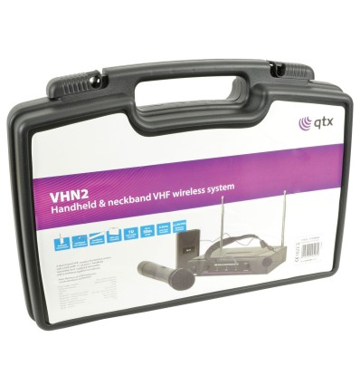 QTX 171.811UK VHN2 SISTEMA INALÁMBRICO VHF CON MICROS DE MANO Y CABEZA 174.1MHZ + 175.0MHZ