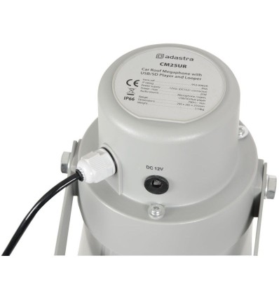 ADASTRA 952.007UK VM25BT MEGÁFONO PARA VEHÍCULO CON REPRODUCTOR USB/SD Y BLUETOOTH