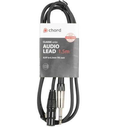 CHORD 190.262UK CABLE XLR HEMBRA - JACK 6.3MM STEREO 6.0 METROS