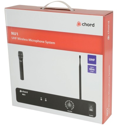CHORD 171.982UK NU1-H SISTEMA INALÁMBRICO UHF CON MICRO DE MANO 864.1MHZ