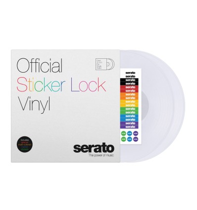 Vinilos Serato Sticker Lock de 12" (Pareja) para DJs profesionales