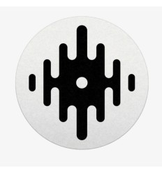 SERATO DJ LOGO SLIPMATS BLACK ON WHITE (PAREJA)
