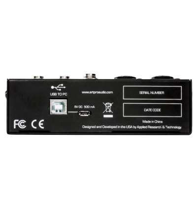 ART USBMIX4 mezclador cuatro canales versátil