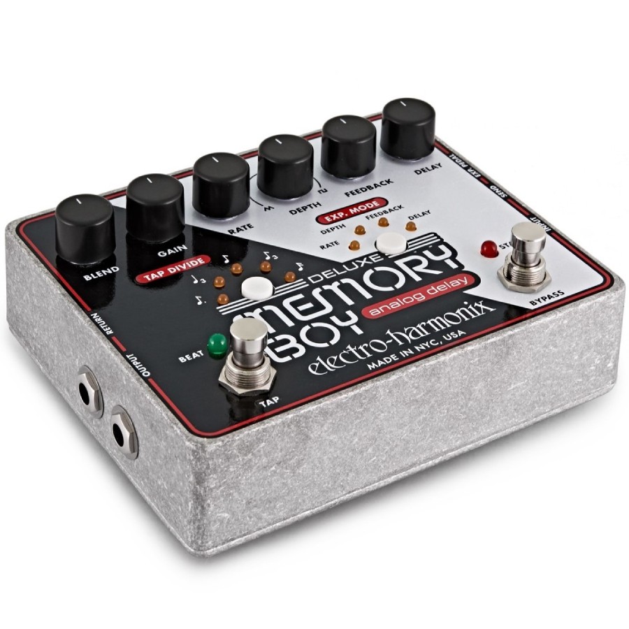 Pedal de efecto eco/delay/reverb para guitarra electro-harmonix Deluxe Memory Boy Deluxe Memory Boy Pedal color plateado 