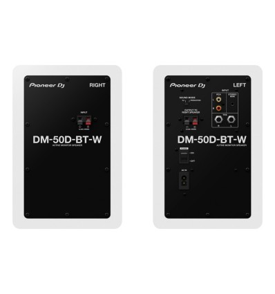 Pioneer DJ DM-50D-BT-W - Monitores activos 5” con Bluetooth blancos