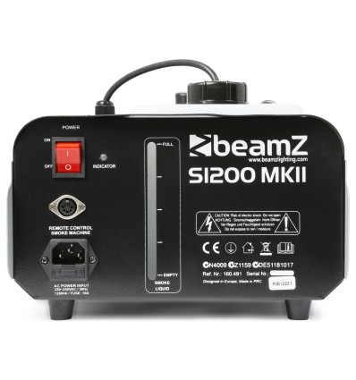 BEAMZ 160.491 MAQUNA DE HUMO S1200 MKII maquina de efectos profesional comprar online