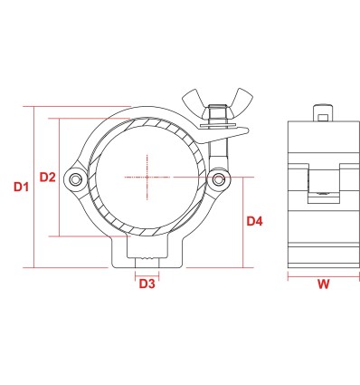 BEAMZ 151.410 BC50-100 GARRA SLIMLINE 100KG ALU